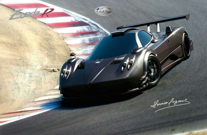 Pagani Zonda R wiyh Huracio Pagani s sign
