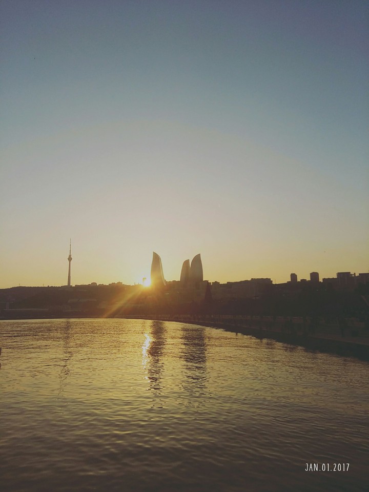 Baku at sunset