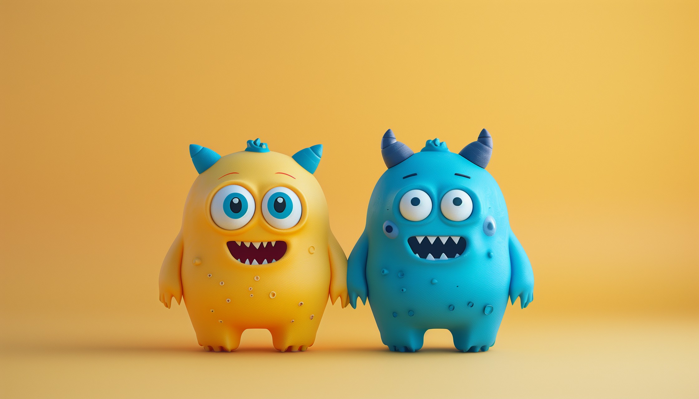 Cute monster halloween
