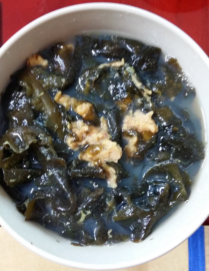 Sea urchin mustard soup