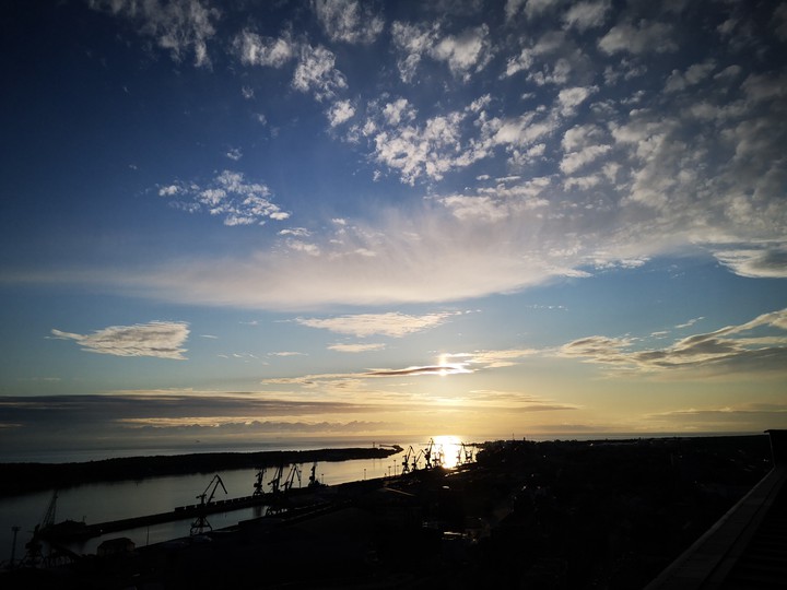 twilight in the bay