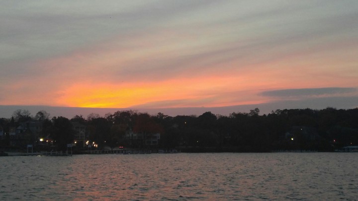 sunrise over Lake Geneva,wi