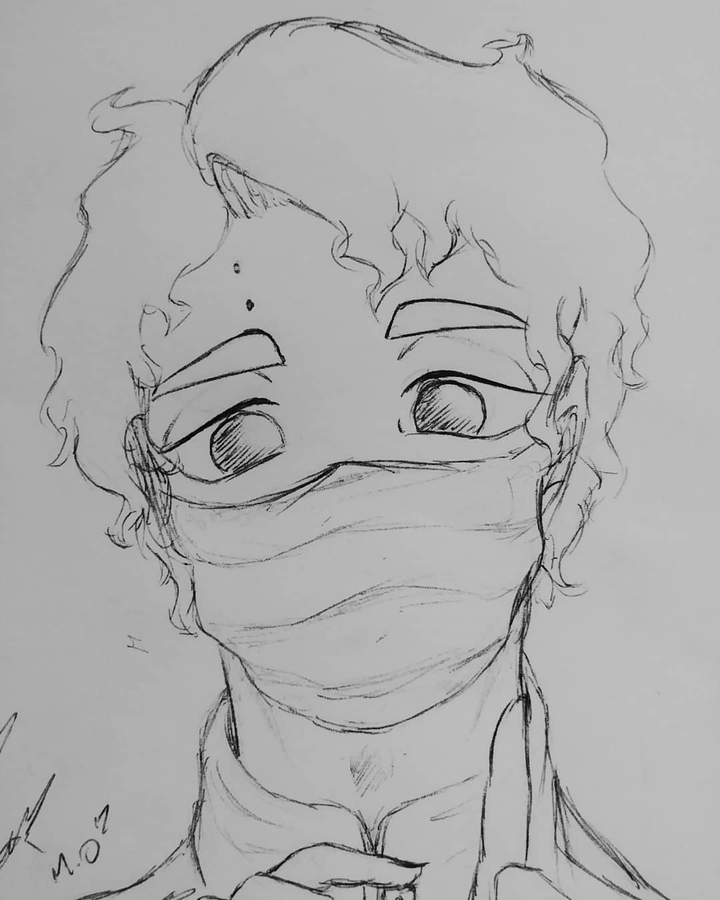 sakusa pen drawing