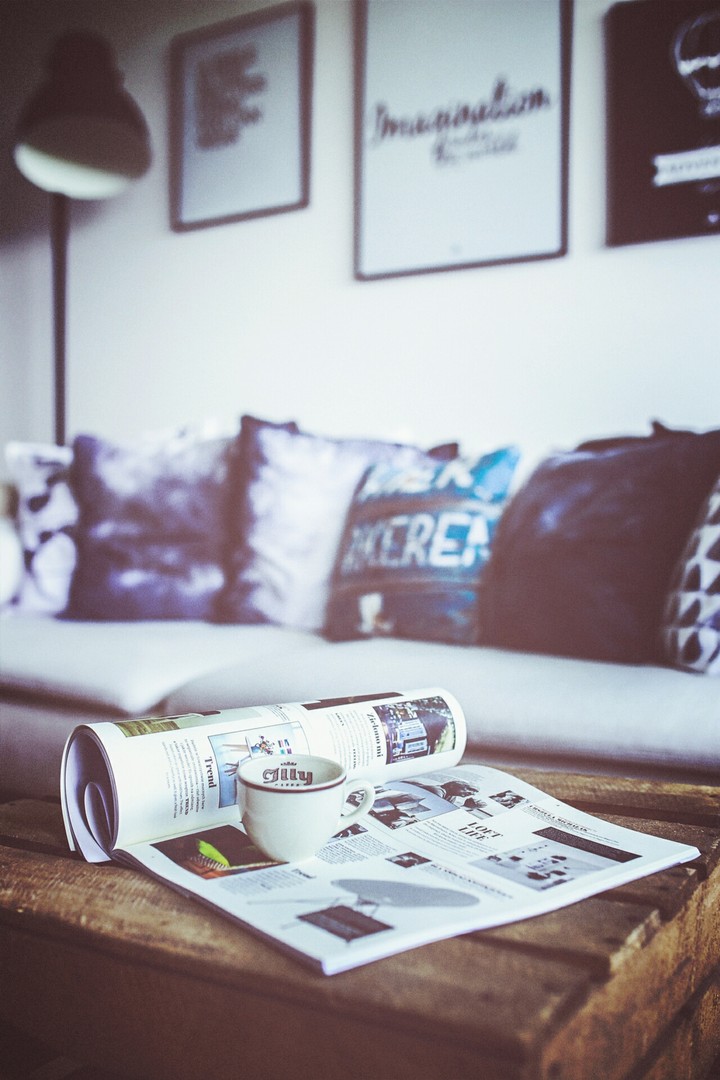 A cup of coffee and a book all you need