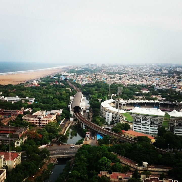 A bird's eye view of the ocean