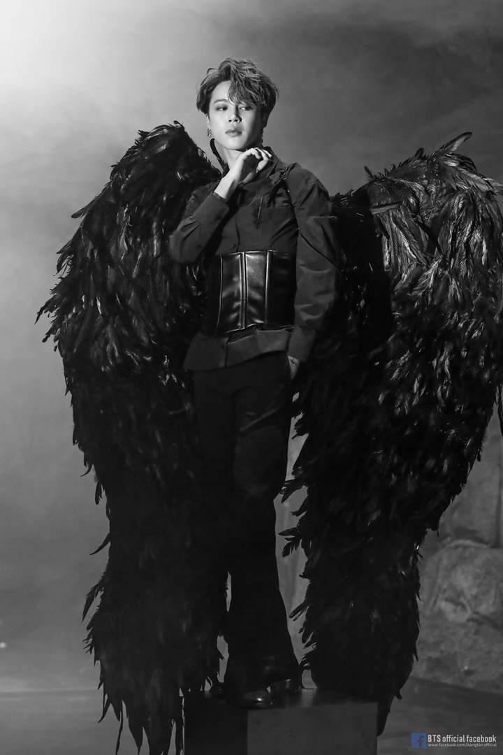 Jimin as the Fallen Angel