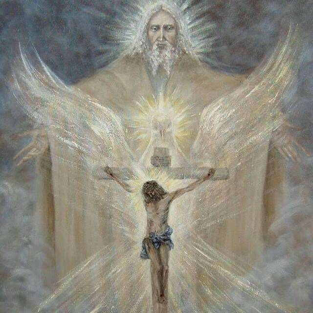 The Father God, and Jesus, Holy Spirit.  †