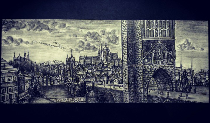 pragha in pencil