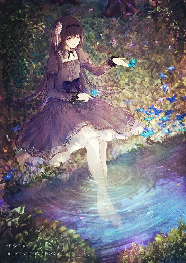 自然と女の子はまるで美しい