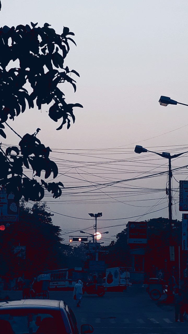 The evening Street