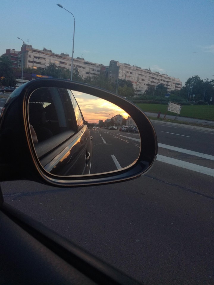 ~sunset in car~