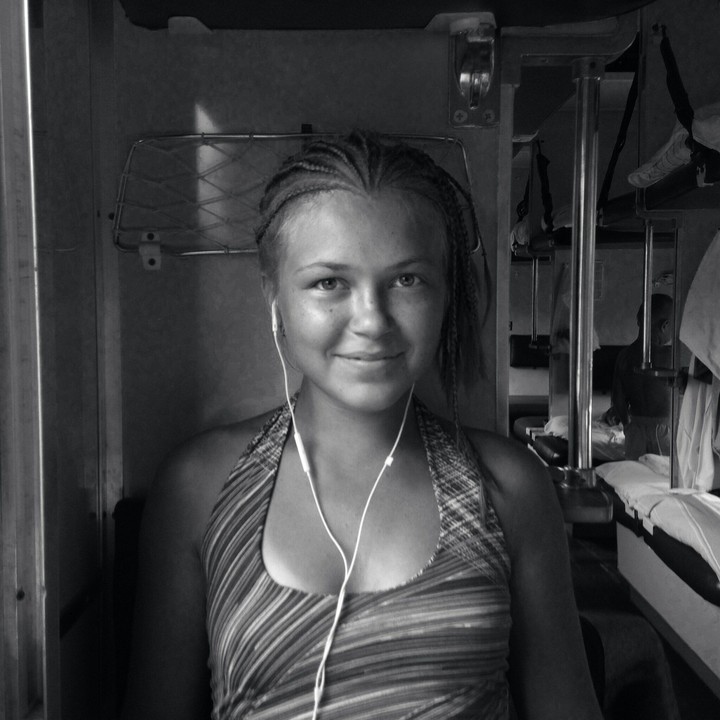 Black and white