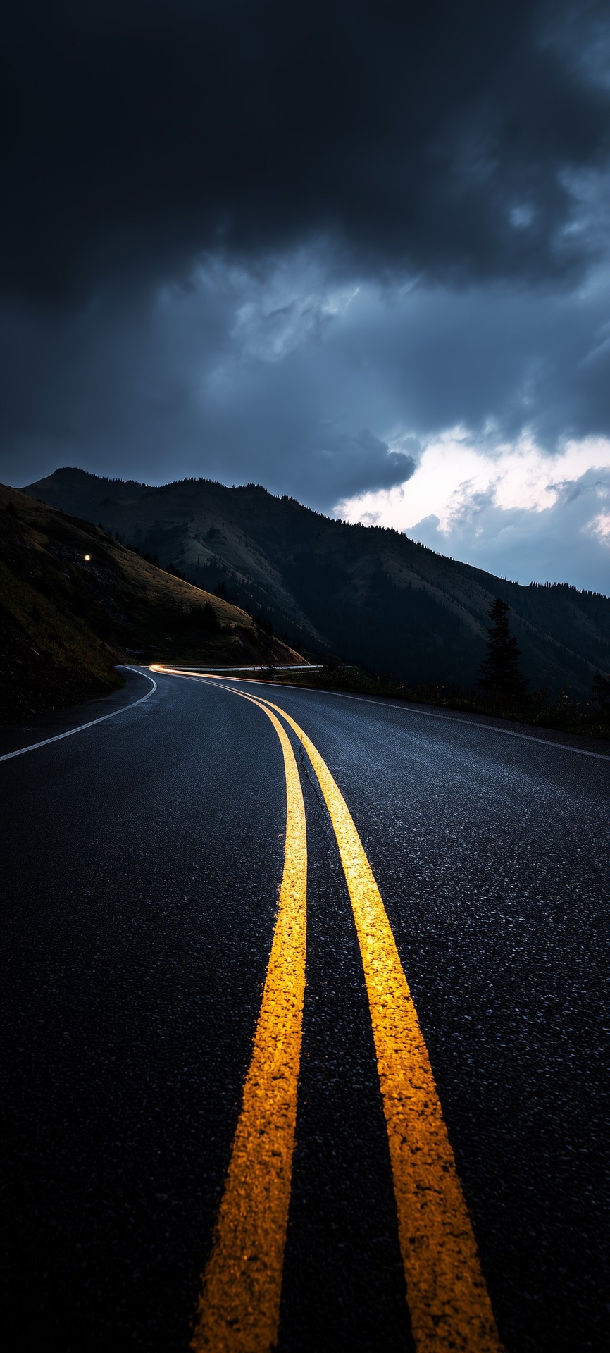 tapety road, evening
