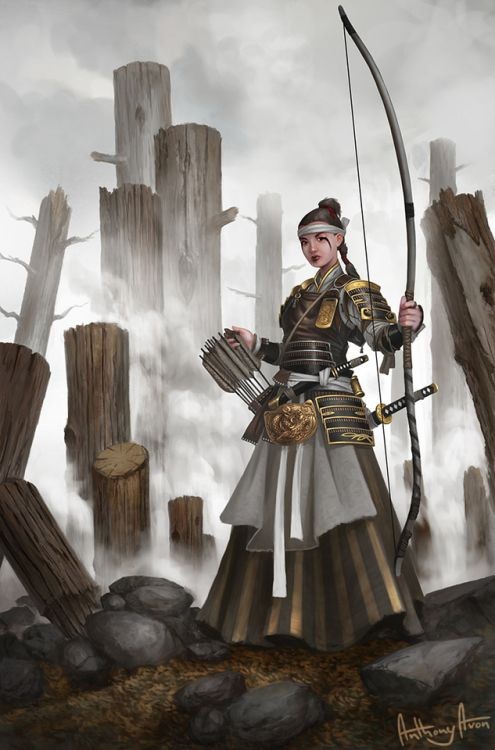 girl with arrow