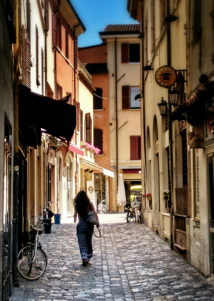 Strolling downtown