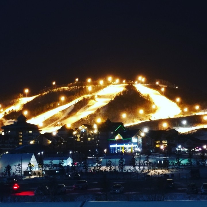 평창 스키장 야경 , Pyeongchang Ski Resort Night View