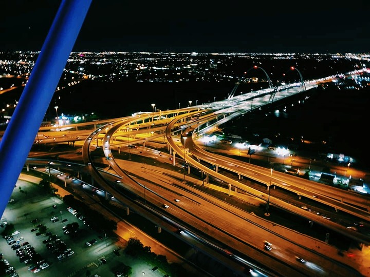 Dallas downtown nightview
