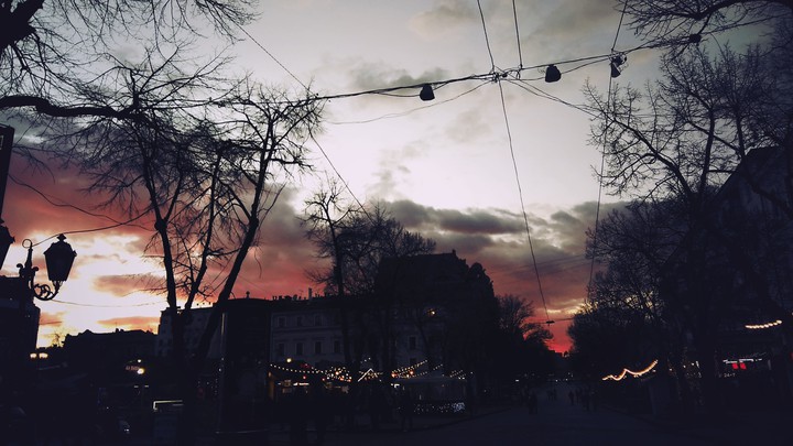 кровавый закат