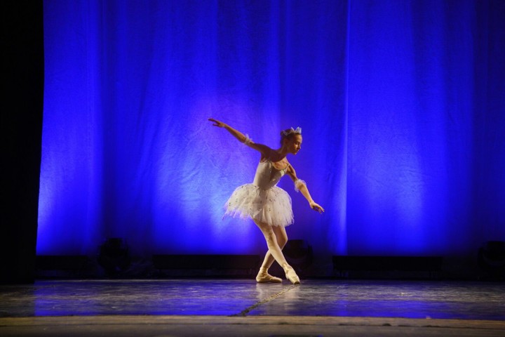 Ballerina in stage