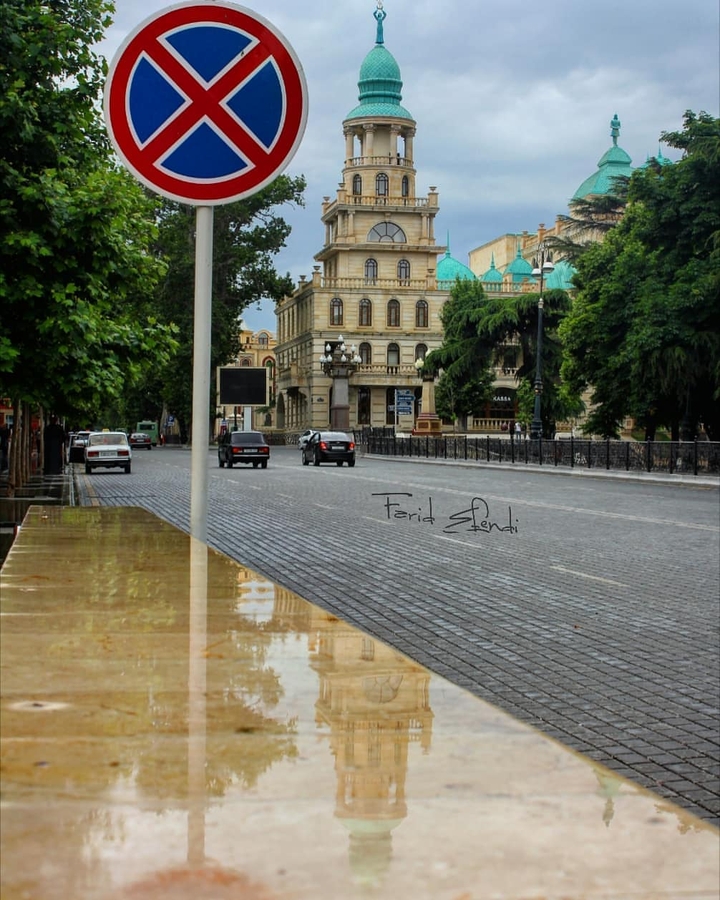 Central road, Ganja.
