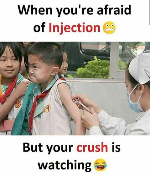 Reaction of a boy  ..