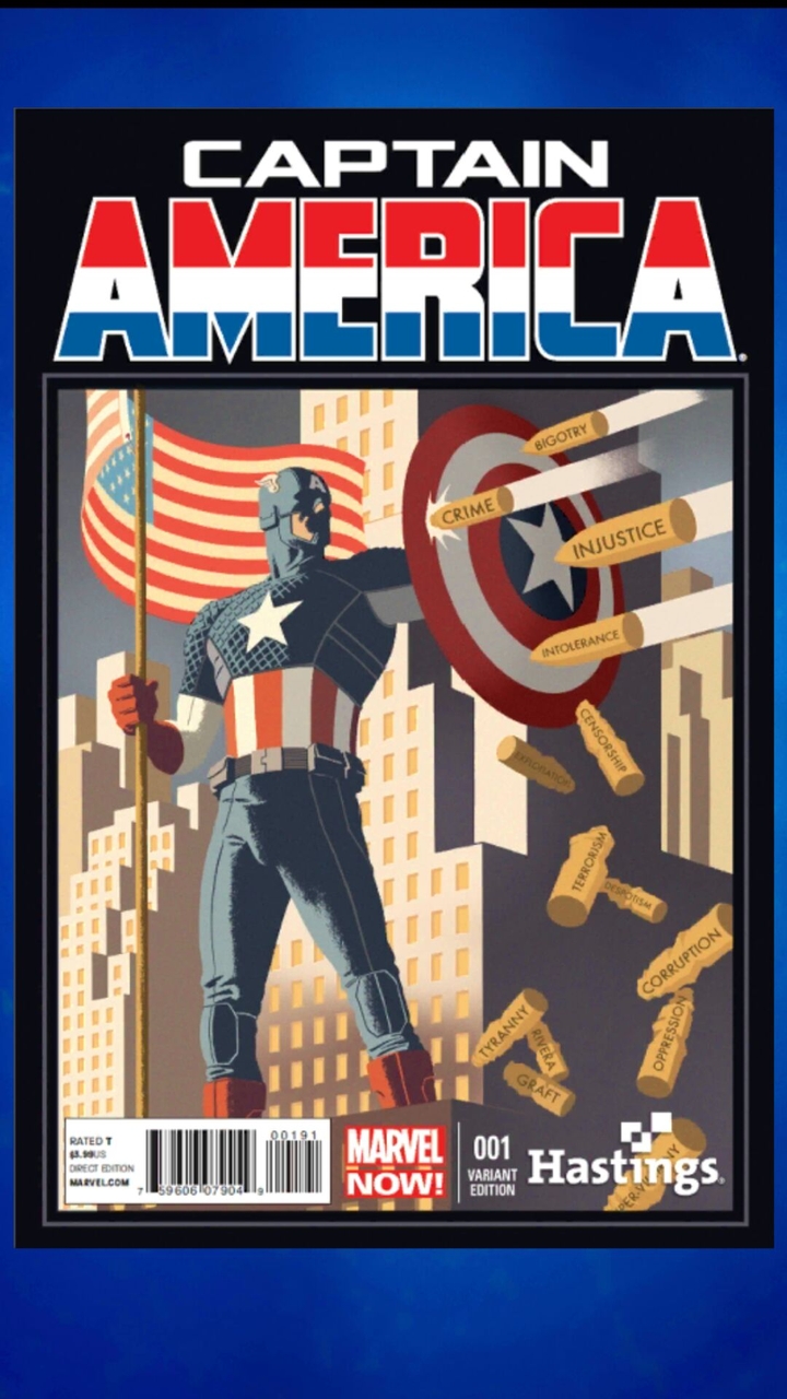 Marvel HQ do Captain América(Capitão América)#1 edição