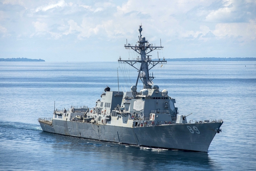 US Navy destroyer