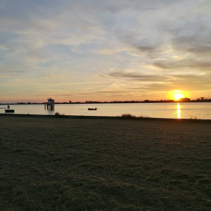 sunset in punta sabbioni