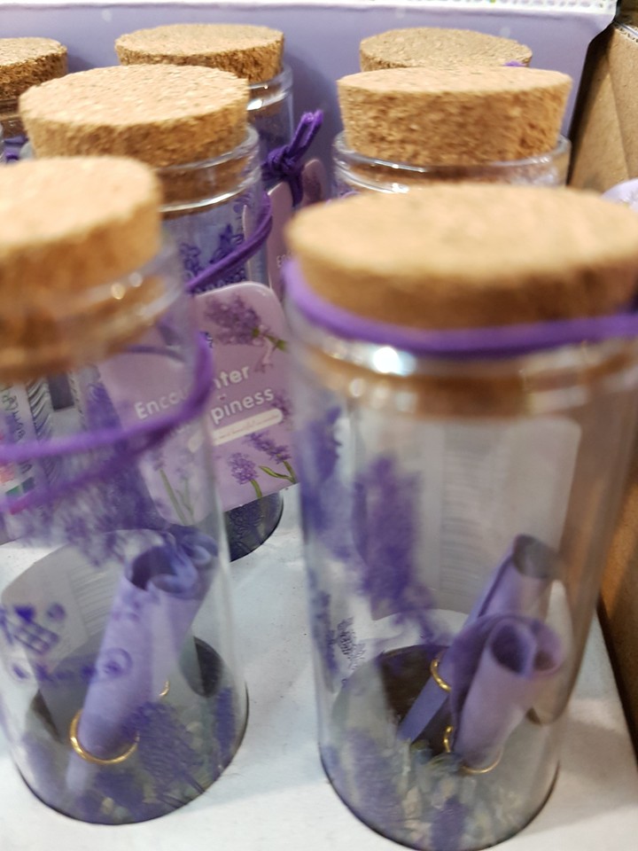 lavender in bottles