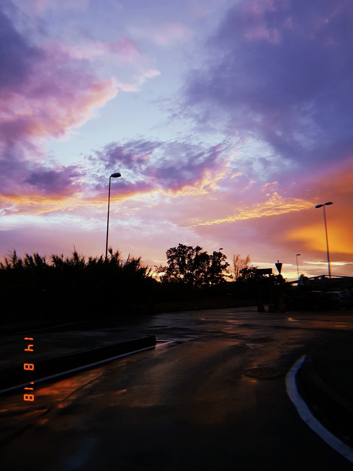 sunset after the rain