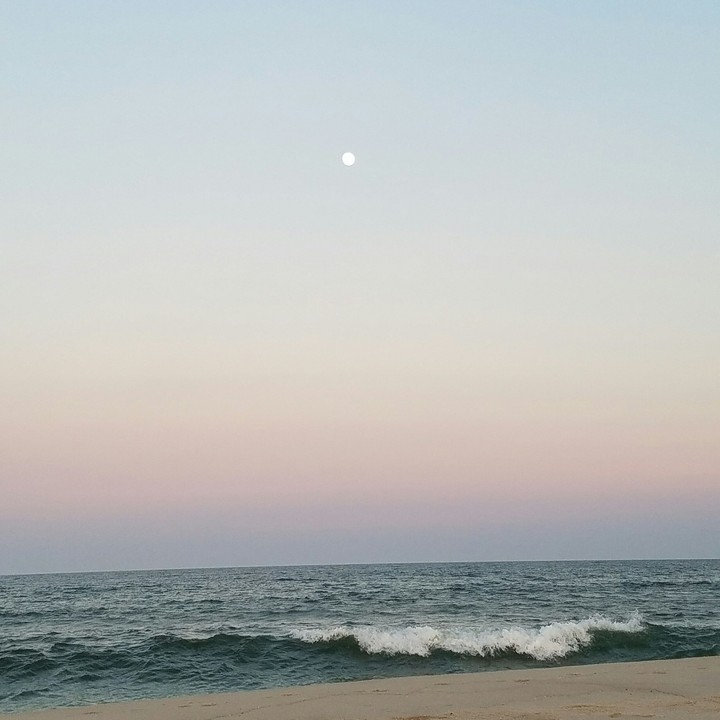 moon over the Atlantic