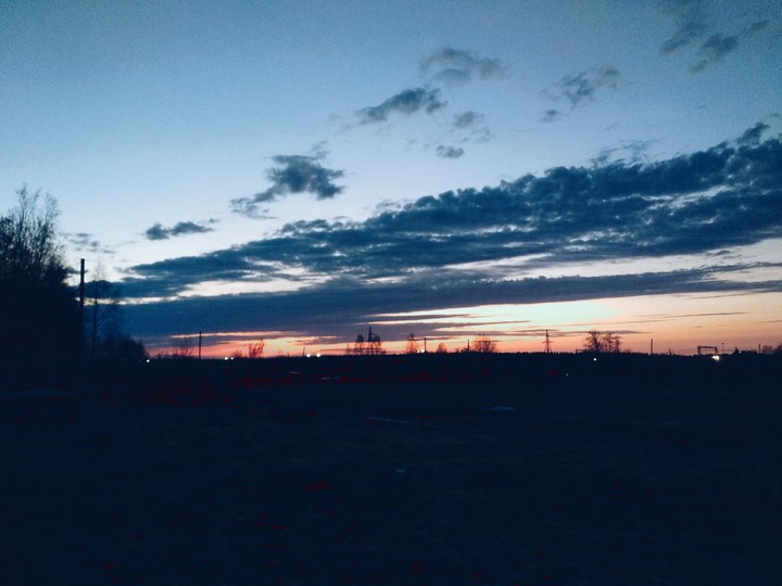 небо