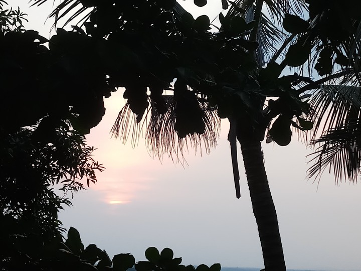 The last glimpse of sunset