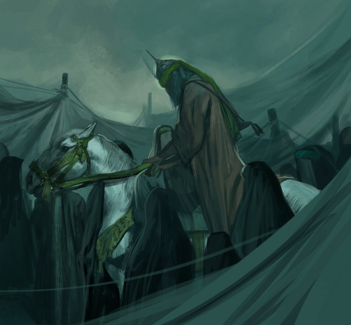 لحظه وداع امام حسین (ع)