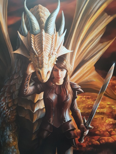 Fantasy Dragon Fight