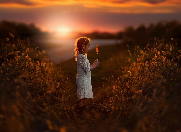 Cute Girl morning photography