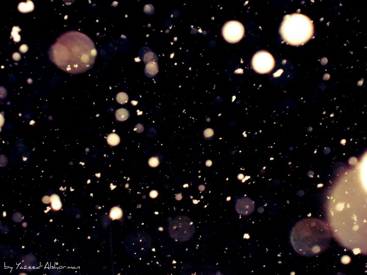 snowing