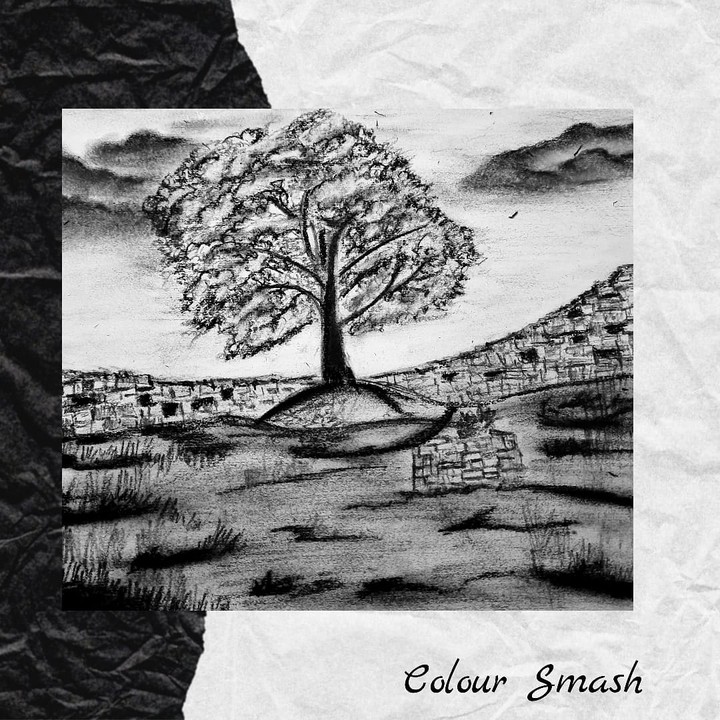 Charcoal landscape