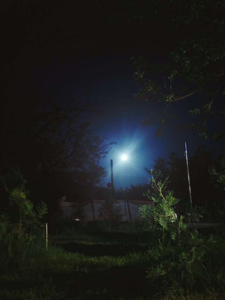 Full moon in the sky