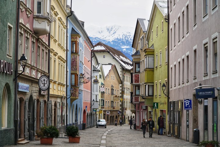 street in a medieval town in Austria