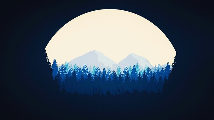 Full moon ilustration