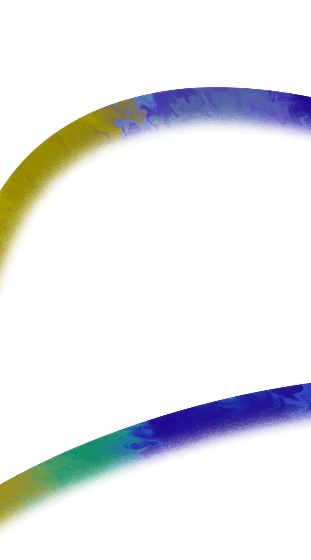 Abstract modern background featuring smooth curved tubes with colorful painted texture isolated on b