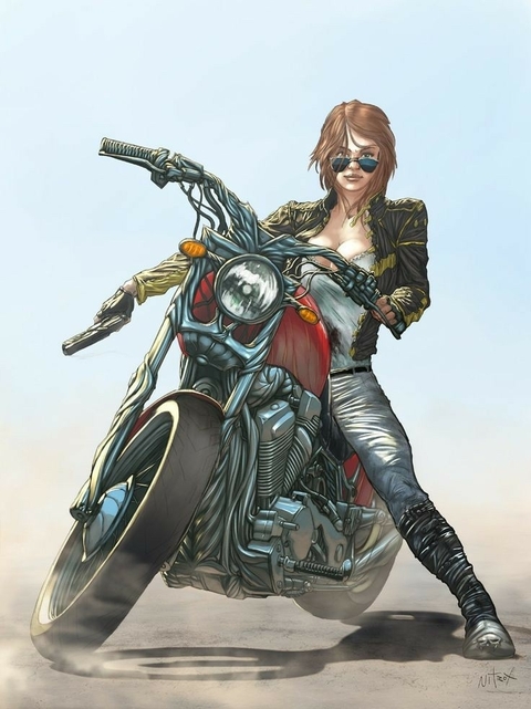 GIRL SU MOTO