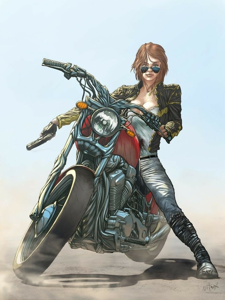 GIRL SU MOTO