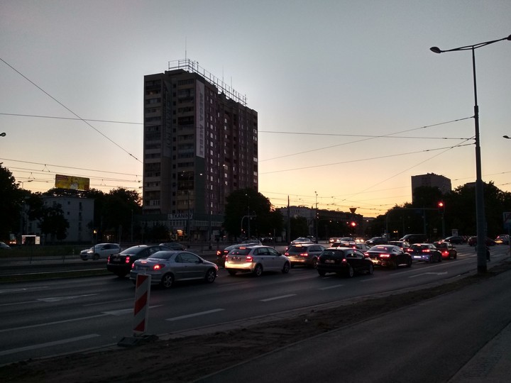 Sunset at Warsaw