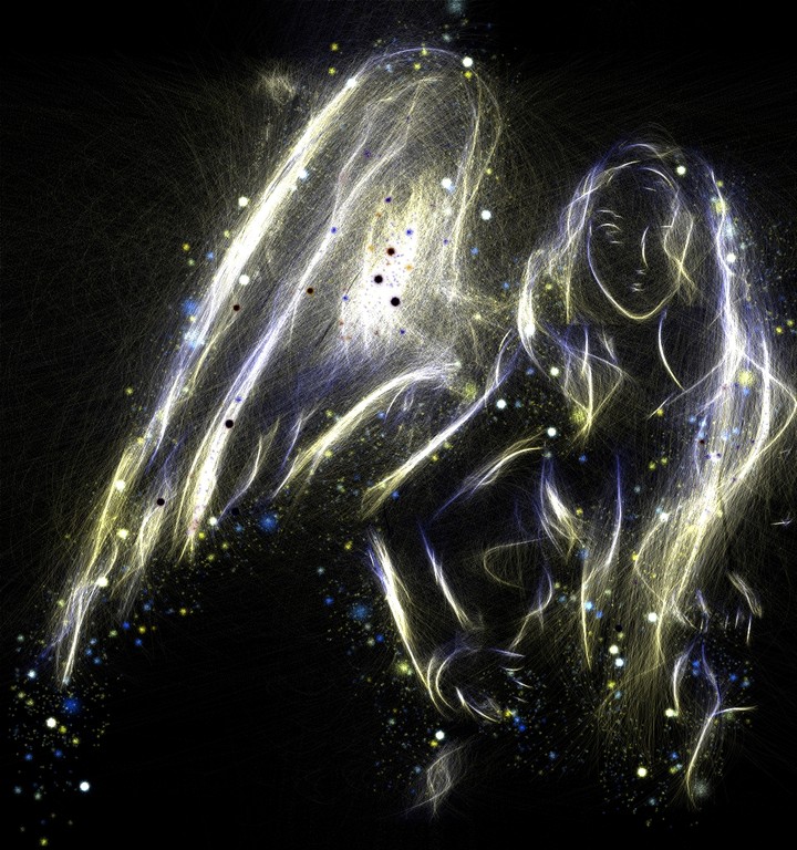 angel with silver wings