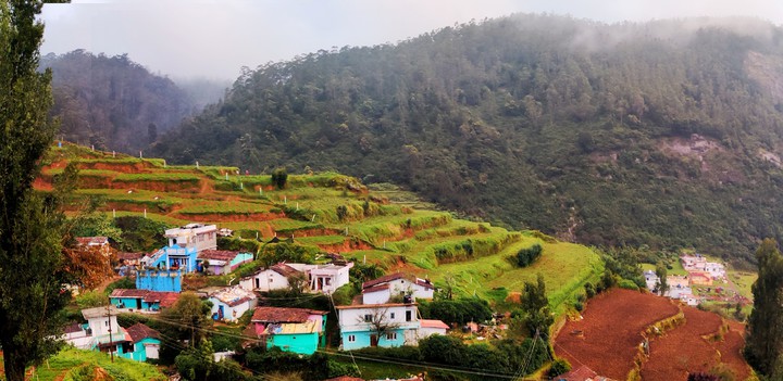 Misty mountains