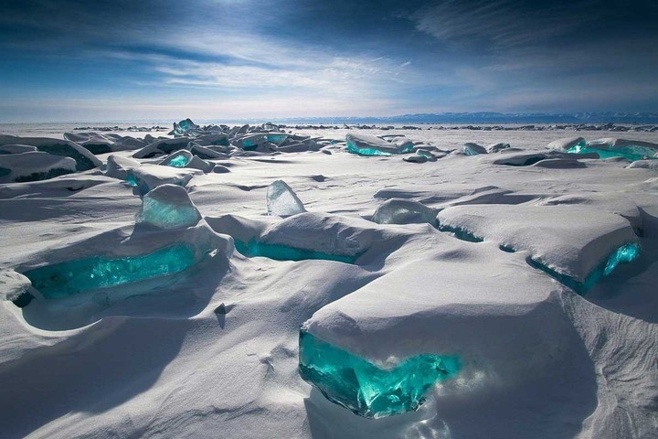 turquoise ice