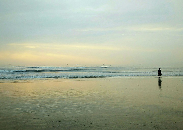Sunset at Colva Beach in Goa