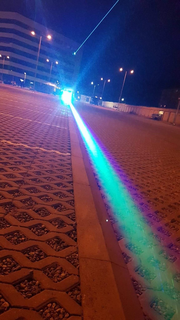 Building simulation via laser